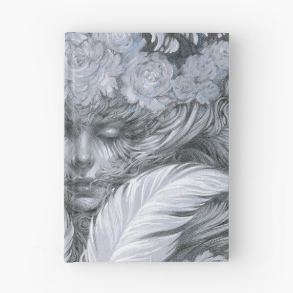 Item preview, Fairy lady with white feathers and roses. designed and sold by DalfaArt.