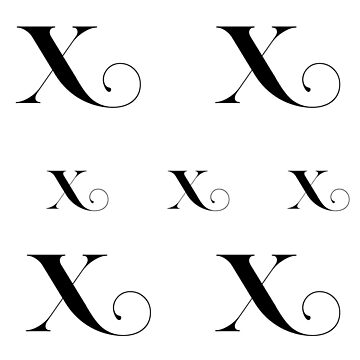Artwork thumbnail, Letter X stickers pack by Fatamimosh