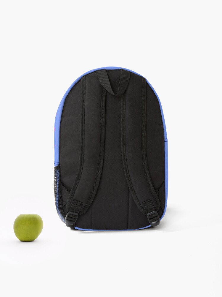 Alternate view of shhh be quiet I'm training v1 - PINK font Backpack