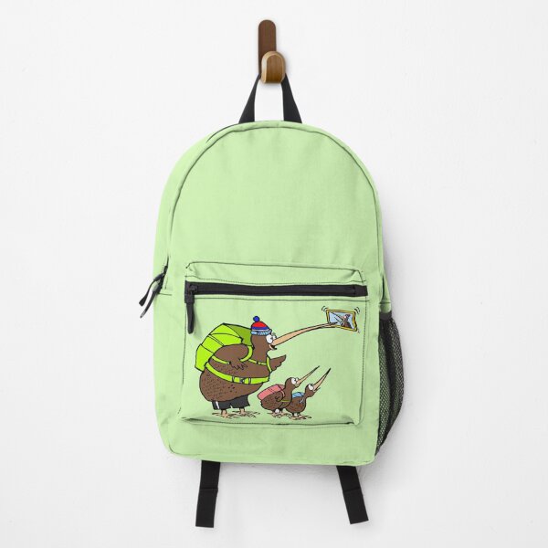 Item preview, Cute kiwi family hikers taking photographs designed and sold by Al Benge.