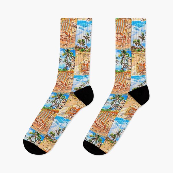 Artikelvorschau, Palm Beach Beach Chair Aquarell entworfen und verkauft von Mizjean.