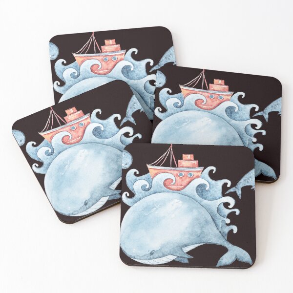 Item preview, three whales one of four designed and sold by amy greaves.