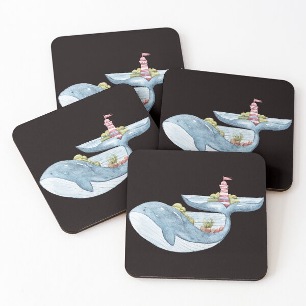 Item preview, light house sea whales designed and sold by amy greaves.