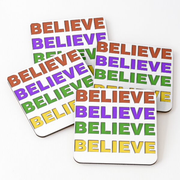 Item preview, Believe Colorful Typography Design designed and sold by adriana-holmes.