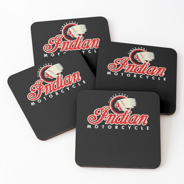 Indian America Motorcycles Coasters (Set of 4)