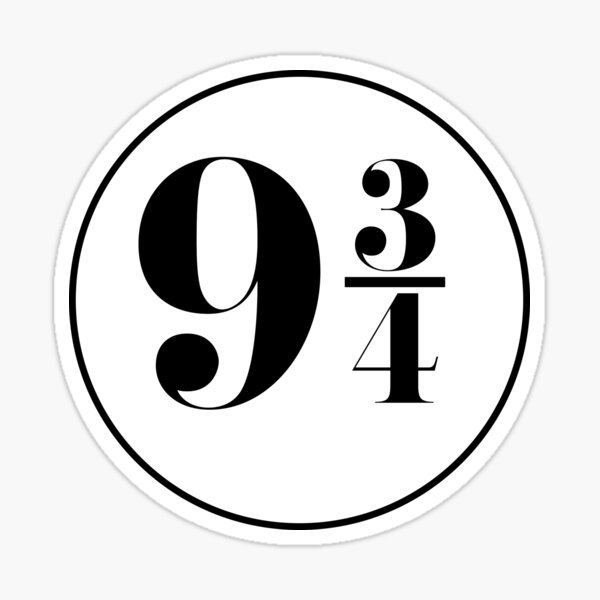 Platform 9 3/4 (design 01) Sticker
