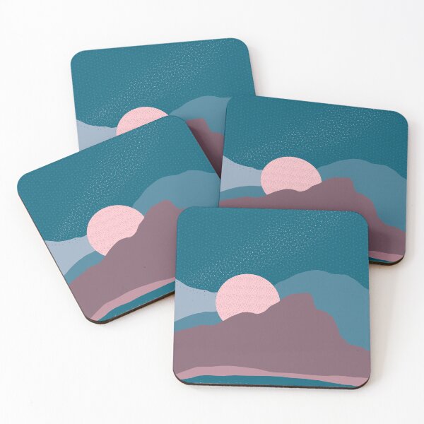Item preview, Starry night, minimal and modern landscape designed and sold by Nerielart.