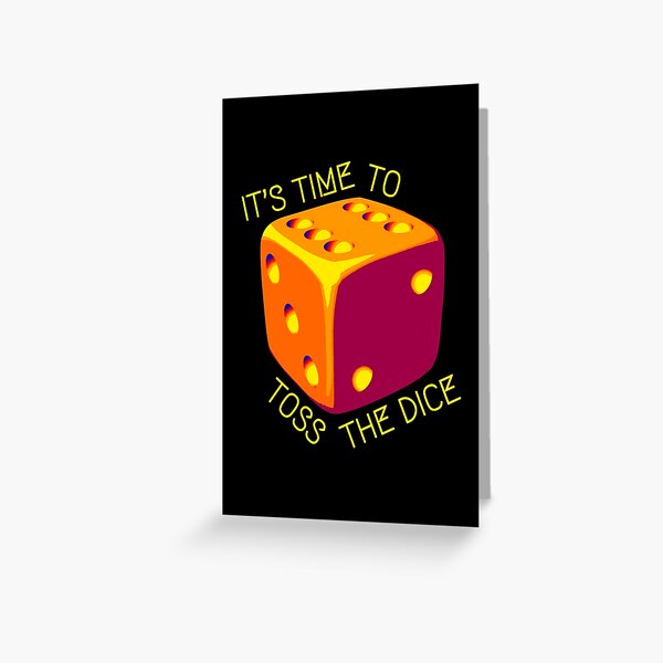 Wheel Of Time Fanart It S Time To Toss The Dice Greeting Card By