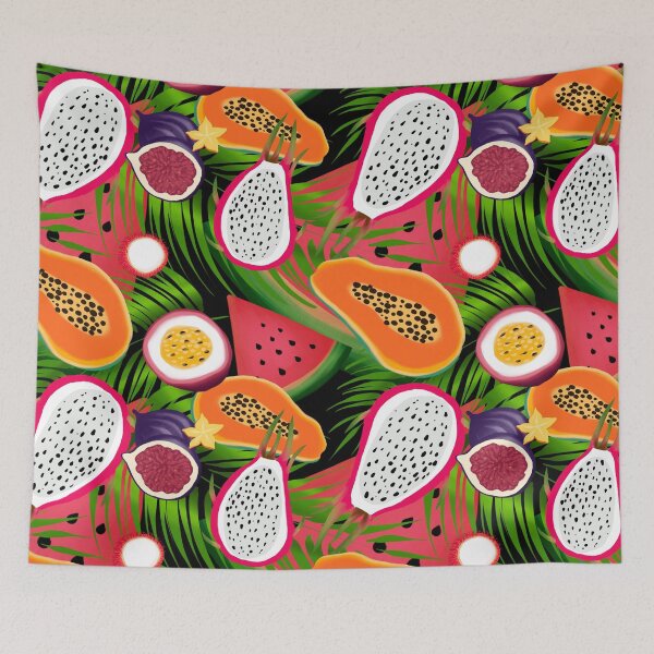 Item preview, Tropical,exotic fruits,colourful,summer pattern  designed and sold by MariaMarinova.