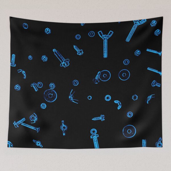 Item preview, Nuts and Bolts Blue Pattern designed and sold by mrtraz.