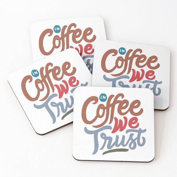 Item preview, Coffee - In Coffee We Trust designed and sold by BandMomDesigns.