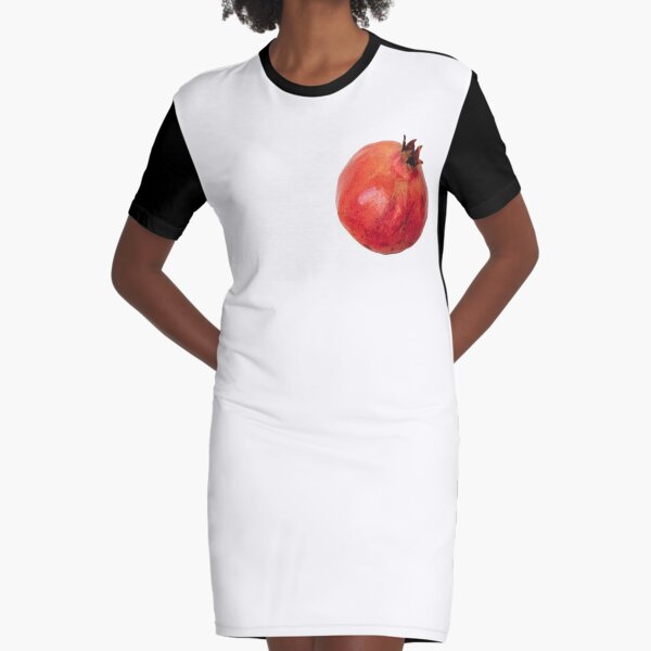 Pomegranate Heart Graphic T-Shirt Dress