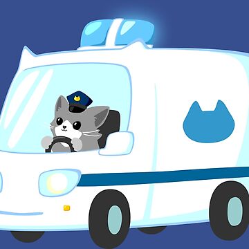 Officer police cat | Art Board Print