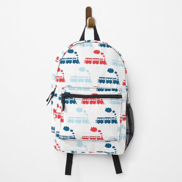 Item preview, Trains in Red and Blues designed and sold by Nickwilljack.