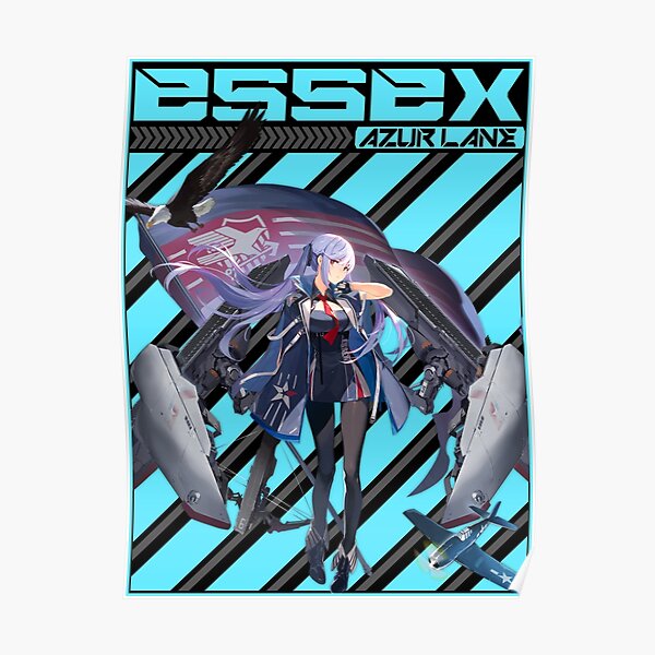 Azur Lane Essex Poster For Sale By Votrevpx Redbubble