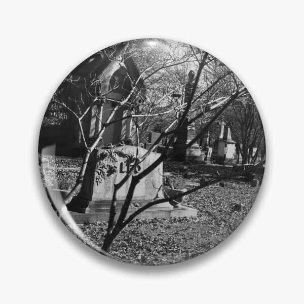 Item preview, Black and White Mausoleum at Maple Hill Cemetery in Huntsville designed and sold by Silver Sky by Janet.