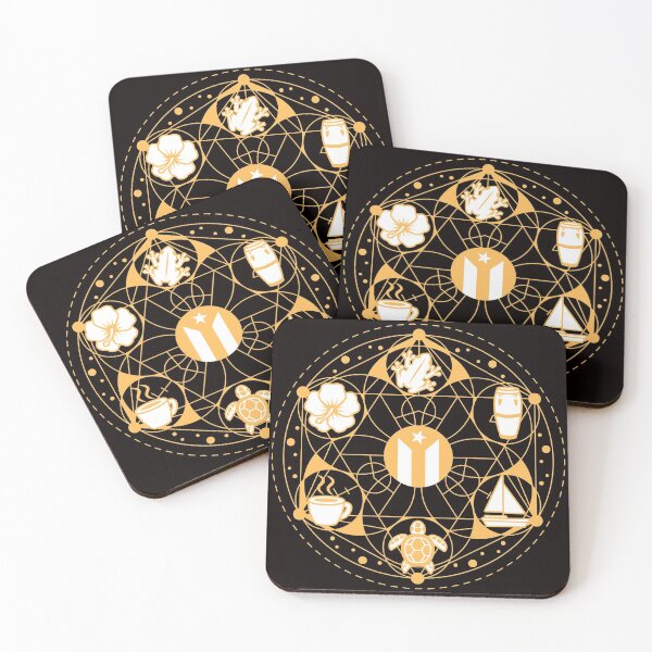 Item preview, Magic Circle of a Boricua (Gold Lines) designed and sold by BoricuaLatina30.