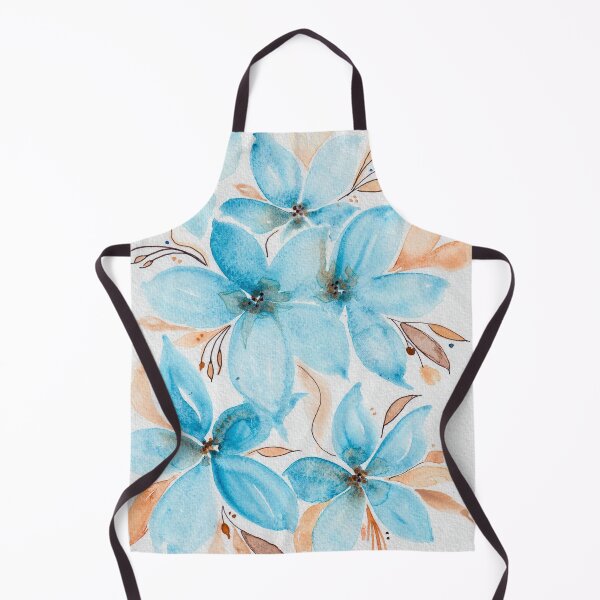 Item preview, Blue Floral Mix with Beige Details designed and sold by DaisyGirlDesign.