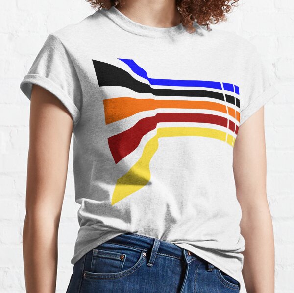Wavy Rainbow Pattern Classic T-Shirt