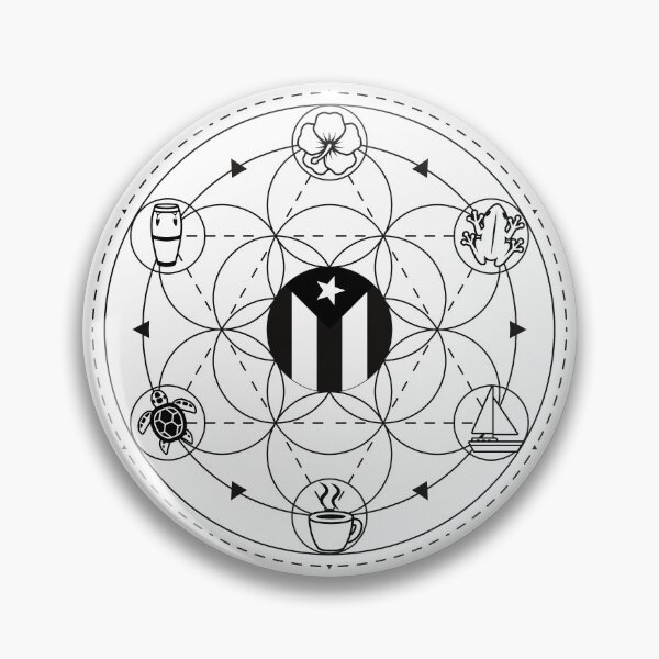 Item preview, Magic Circle of a Boricua II (Black Lines) designed and sold by BoricuaLatina30.