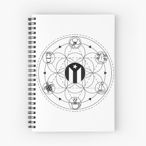 Item preview, Magic Circle of a Boricua II (Black Lines) designed and sold by BoricuaLatina30.