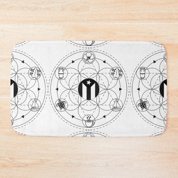 Item preview, Magic Circle of a Boricua II (Black Lines) designed and sold by BoricuaLatina30.
