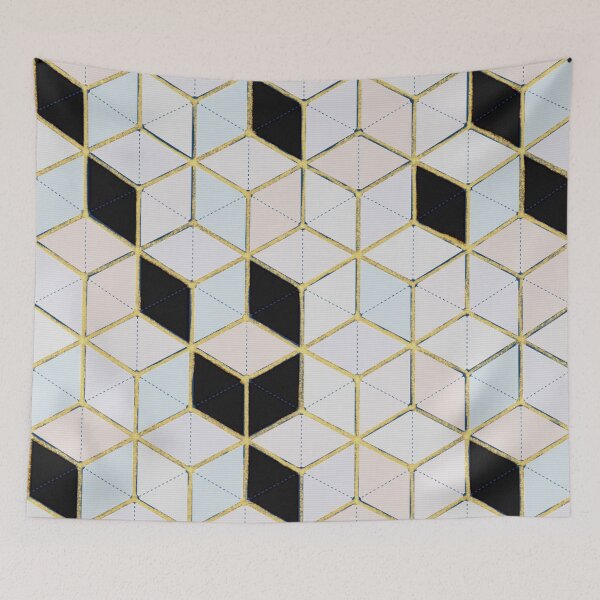 Item preview, Cubes Geometric Arts designed and sold by vortexatelier.