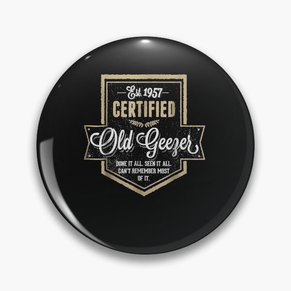 Item preview, Certified Old Geezer Funny 60th Birthday Men Shirts or Gifts designed and sold by Lukifo-Mission.