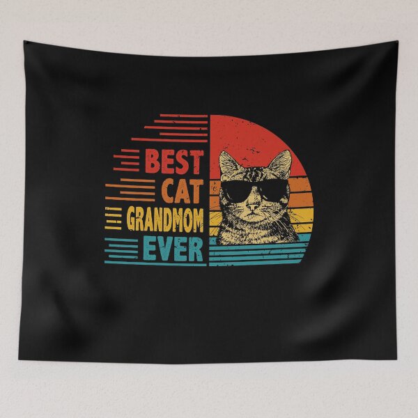 Item preview, Vintage Retro Best Cat Grandmom Ever Funny Cat Lover Mother's Day Gift designed and sold by EdwinaEmmanoiCo.