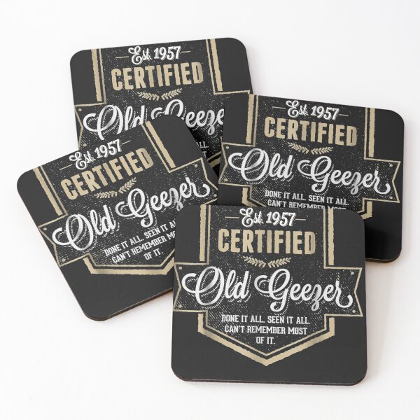 Item preview, Certified Old Geezer Funny 60th Birthday Men Shirts or Gifts designed and sold by Lukifo-Mission.