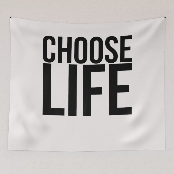 Aperçu de l'œuvre Choose Life Vintage Retro 80s Funny T-Shirt créée et vendue par Lukifo-Mission.