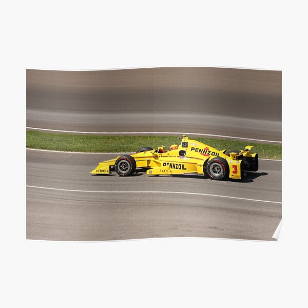 Helio Castroneves at Indy Poster