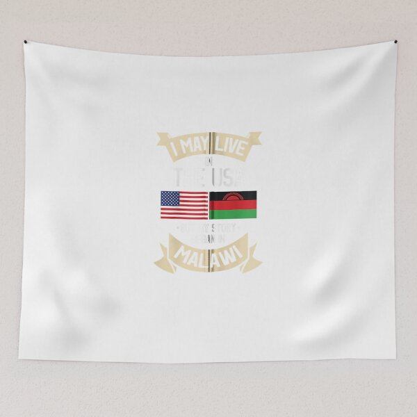 Item preview, Malawi American Flag USA Malawian Roots designed and sold by raelinema9mar1.