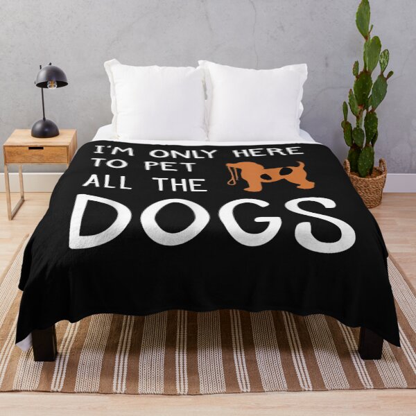 Aperçu de l'œuvre Funny I'm Here to Pet All the Dogs shirt- Funny dog T shirts créée et vendue par Lukifo-Mission.