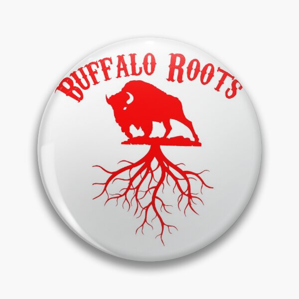 Item preview, Buffalo Roots with text red designed and sold by ScapegoatPrints.