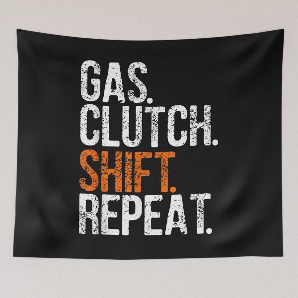 Artikelvorschau, Gas Clutch Shift Repeat T-Shirt entworfen und verkauft von Lukifo-Mission.