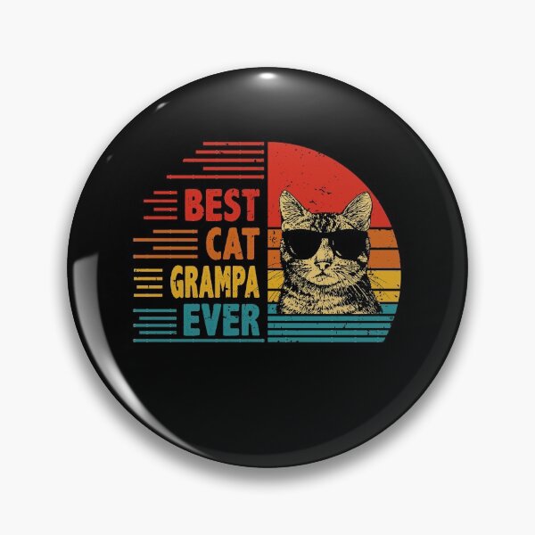 Item preview, Vintage Retro Best Cat Grampa Ever Funny Cat Lover Father's Day Gift designed and sold by EdwinaEmmanoiCo.