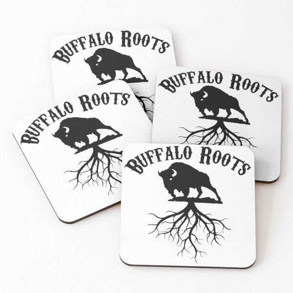 Item preview, Copy of Buffalo Roots with text black designed and sold by ScapegoatPrints.