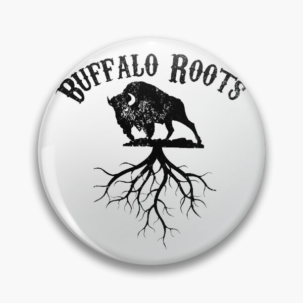 Item preview, Copy of Copy of Buffalo Roots with text black grunge designed and sold by ScapegoatPrints.