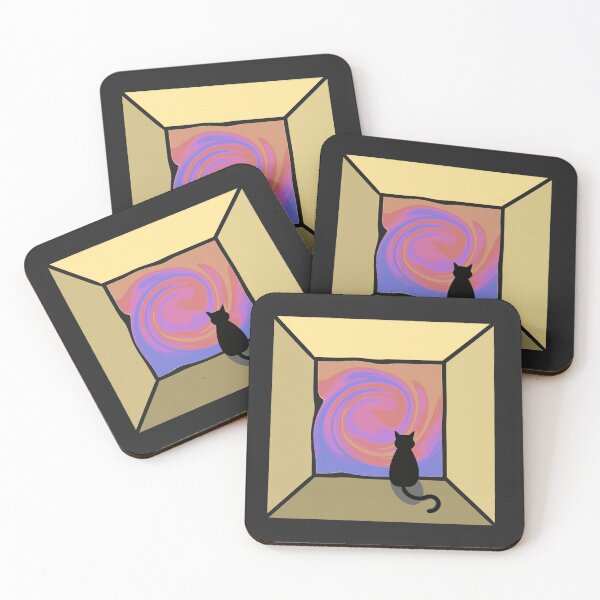 Item preview, Cat Trippy sunset designed and sold by BaselkhDesign.