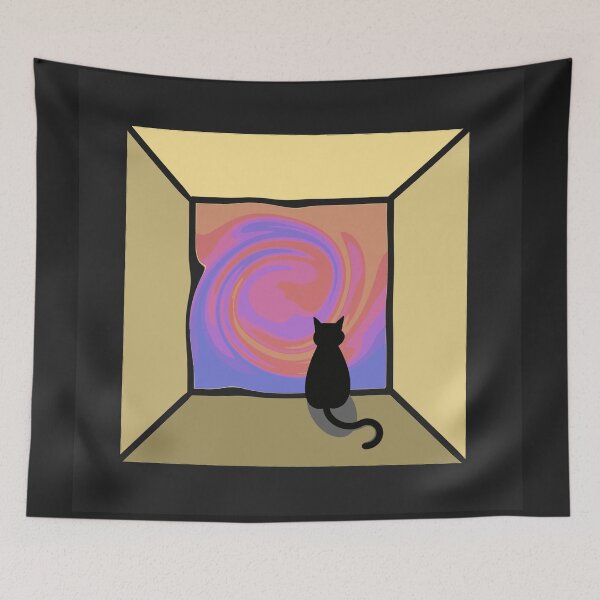 Item preview, Cat Trippy sunset designed and sold by BaselkhDesign.