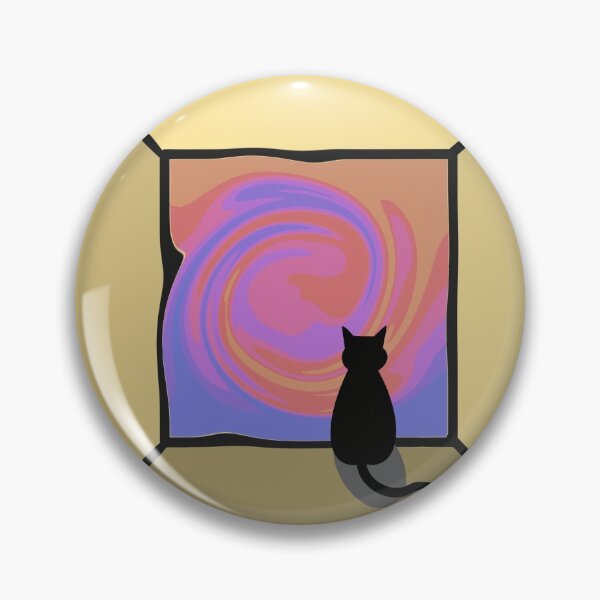 Item preview, Cat Trippy sunset designed and sold by BaselkhDesign.