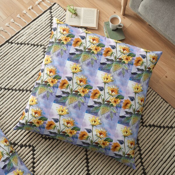 Sunflowers Floor Pillow