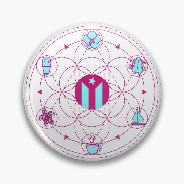 Item preview, Magic Circle of a Boricua III (Pink & Blue Lines) designed and sold by BoricuaLatina30.