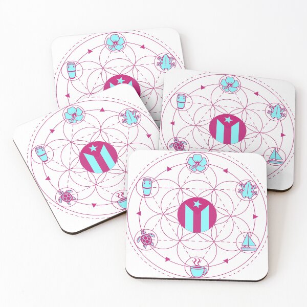 Item preview, Magic Circle of a Boricua III (Pink & Blue Lines) designed and sold by BoricuaLatina30.