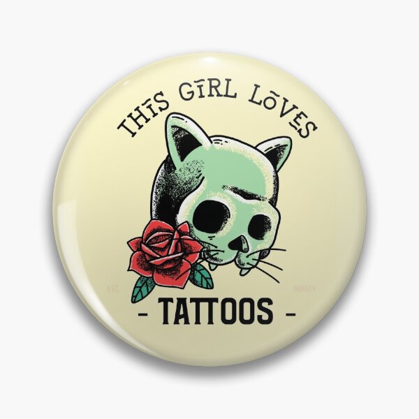 Item preview, This Girl Loves Tattoos Design designed and sold by boopsblunt.