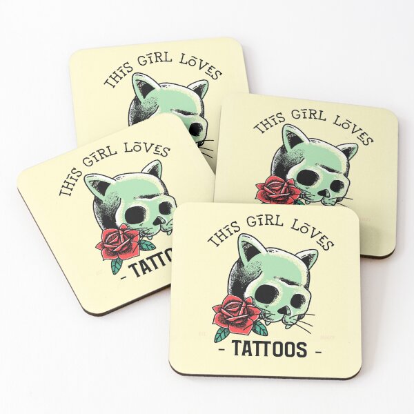 Item preview, This Girl Loves Tattoos Design designed and sold by boopsblunt.