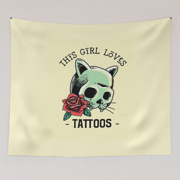 Item preview, This Girl Loves Tattoos Design designed and sold by boopsblunt.