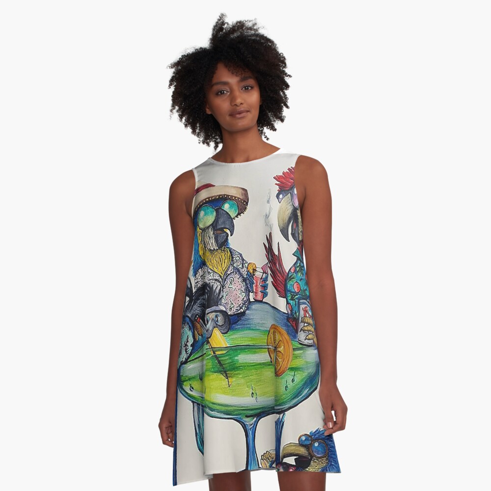 Welcome to Parrotise A-Line Dress