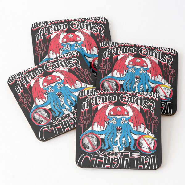 Artikelvorschau, PoliticalCircus Never Trump or Hillary Vote Cthulhu T-Shirt entworfen und verkauft von Lukifo-Mission.